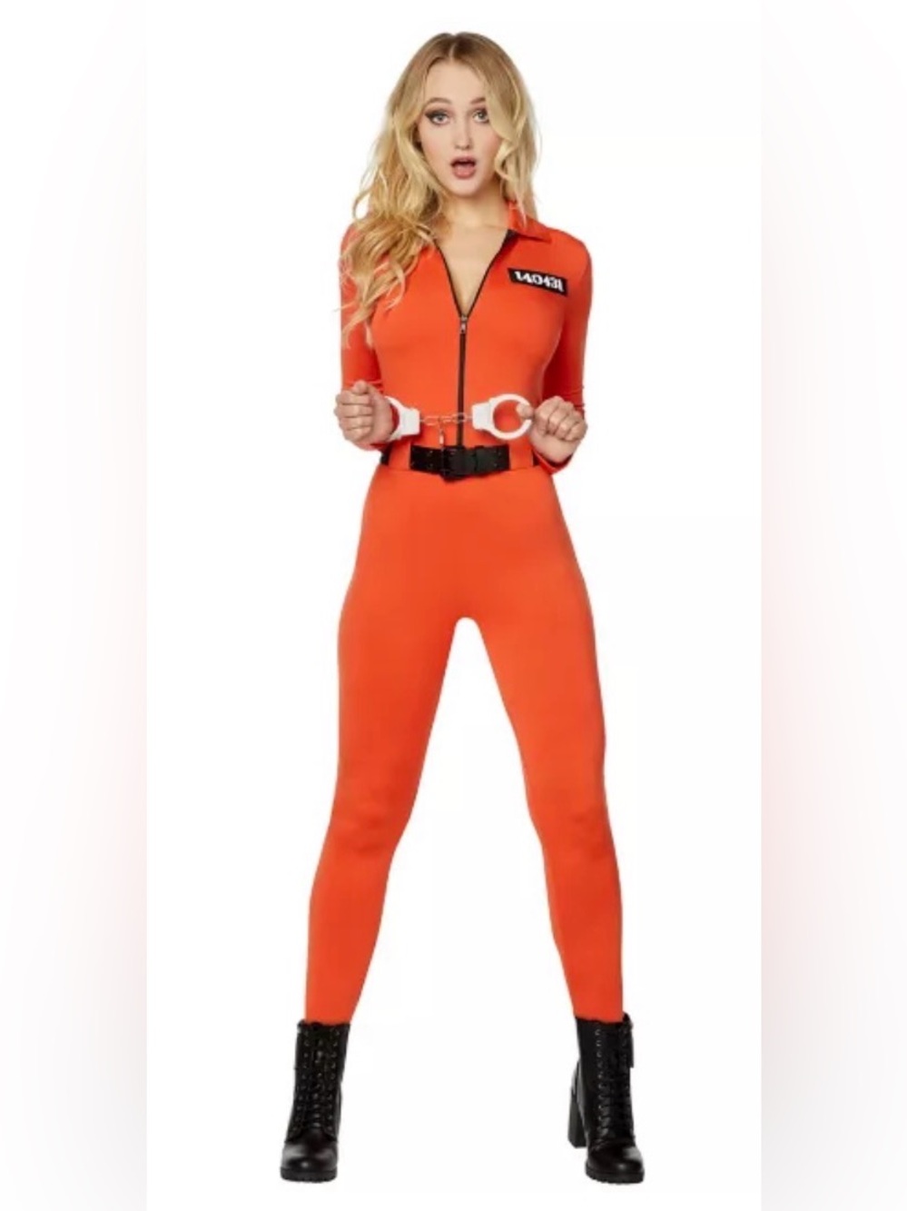 Spirit Halloween Inmate Costume Set w/Accessories (XS Women’s)